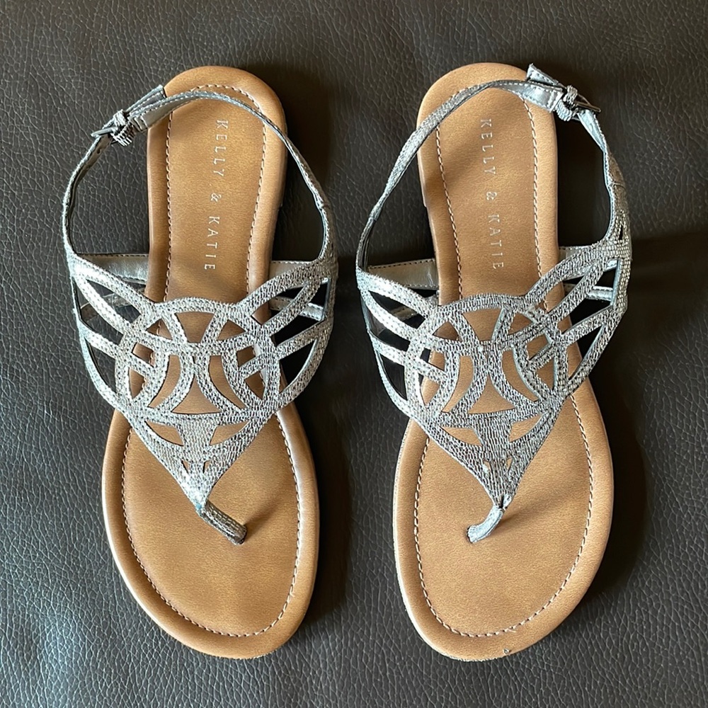 Kelly & Katie Silver Sandals